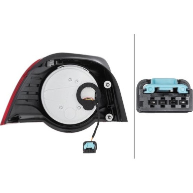 HECKLEUCHTE R 12 V HELLA | VW EOS 06-15 | 2VA 009 246-141 HECKLEUCHTE R 12 V HELLA | VW EOS 06-15 | 2VA 009 246-141