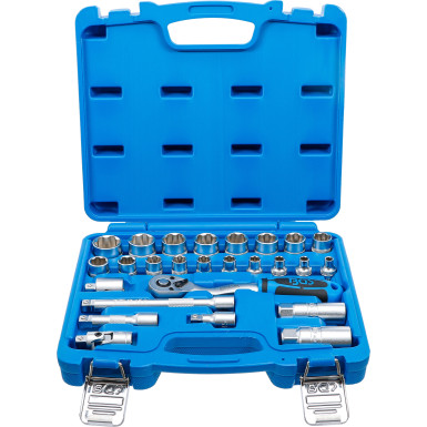 BGS Steckschlüssel-Satz Wellenprofil | Antrieb 10 mm (3/8"""") | 26-tlg | 2227