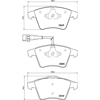 BREMBO Bremsklötze VA VW Touareg 03 PRIME LINE P 85 149 BREMBO Bremsklötze VA VW Touareg 03 PRIME LINE P 85 149