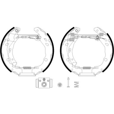 84083201 Bremsbackensatz Shoe Kit Pro 84083201 Bremsbackensatz Shoe Kit Pro