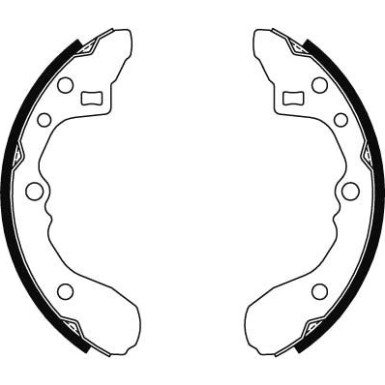 83 461 010 Bremsbacken | MAZDA 323 85 | GS8286