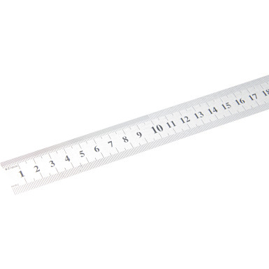BGS Stahl-Maßstab | biegsam | Edelstahl | rostfrei | 0,5 m | 50889