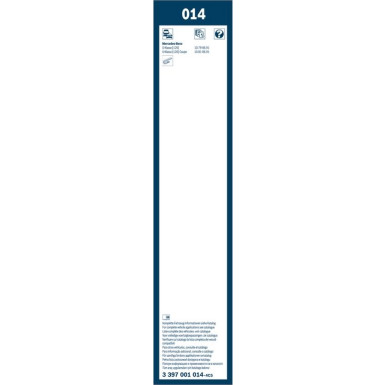 014 BOSCH | Wischerblatt | TWIN-Standard | 3397001014