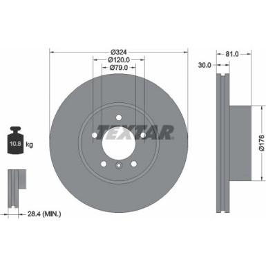Bremsscheibe Bmw S. E65/E66 | 92122805