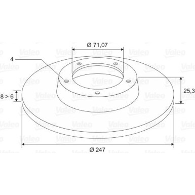 VALEO Bremsscheibe VALEO Bremsscheibe