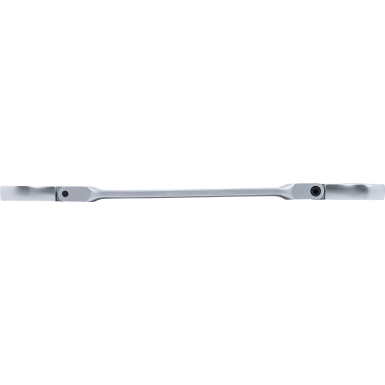 BGS Doppel-Ratschen-Ringschlüssel-Satz | abwinkelbar | mit E-Profil RiNGK | öpfen | SW E6  E24 mm | 4-tlg | 71028