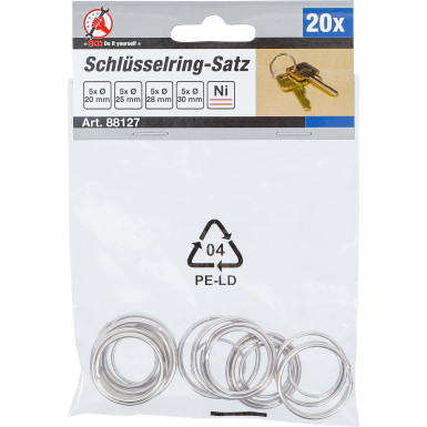 BGS Schlüsselring-Sortiment 20-tlg BGS Do it yourself 88127