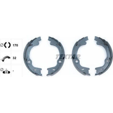 91076400 Bremsbackensatz, Feststellbremse 91076400 Bremsbackensatz, Feststellbremse