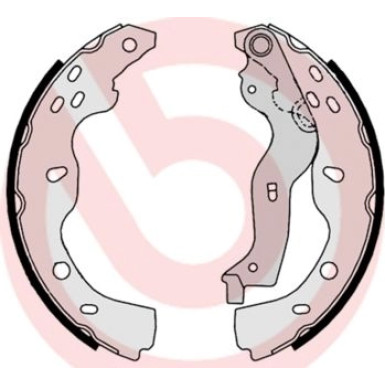 Bremsbackensatz HA FIAT Sedici SUZUKI SX4 06-14 ESSENTIAL LINE S 23 532