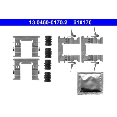 ATE Zubehör, Bremsbeläge 13.0460-0170.2 ATE Zubehör, Bremsbeläge 13.0460-0170.2