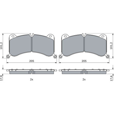 Bremsbelag | AUDI E-Tron 18 | 0 986 424 943