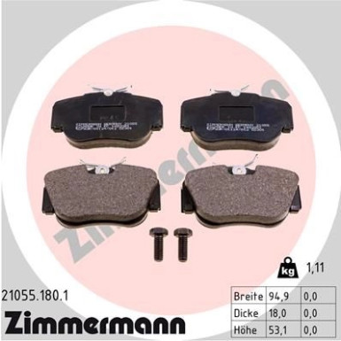 ZIMMERMANN Bremsbeläge