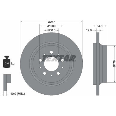 Bremsscheibe Volvo T. S60/S80/V | 92100703