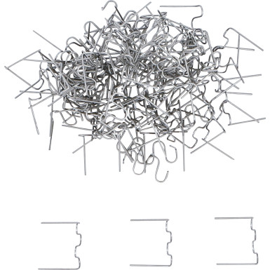 BGS Reparaturklammern-Satz | Wellenform | 0,6 mm | 100-tlg | 73352