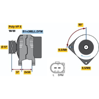 Lichtmaschine | AUDI,SEAT,SKODA,VW | 0 986 042 830