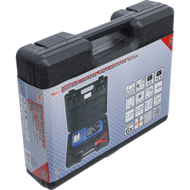 BGS Digitaler Batterie- und Ladesystem-Tester | mit Drucker | 2133