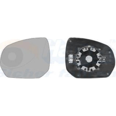 VAN WEZEL Spiegelglas, Außenspiegel VAN WEZEL Spiegelglas, Außenspiegel