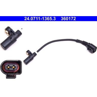 ATE ABS Sensor | 24.0711-1365.3