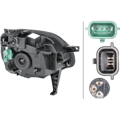 SCHEINWERFER L H4 HELLA | RENAULT TWINGO III 9,14 | 1ED 011 561-011 SCHEINWERFER L H4 HELLA | RENAULT TWINGO III 9,14 | 1ED 011 561-011