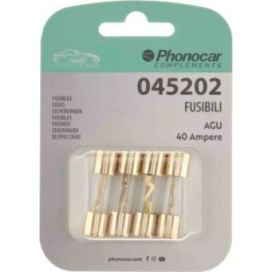 Phonocar 4 Sicherungen 10x38 mm 40 Ampere | 045202