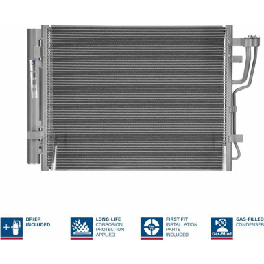 Kondensator PKW HYUNDAI i30 CRDi 07 FIRST FIT 940007