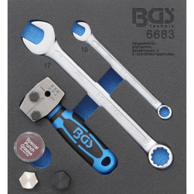 BGS Werkstattwageneinlage 1/6: Bördelgerät | DIN 4,75 mm (3/16"""") | 6683