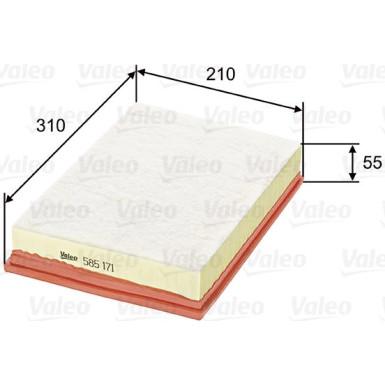 VALEO Luftfilter | 585171