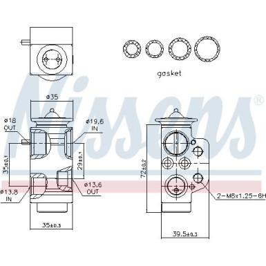 Expansionsventil vorne VW T5 03 FIRST FIT 999317