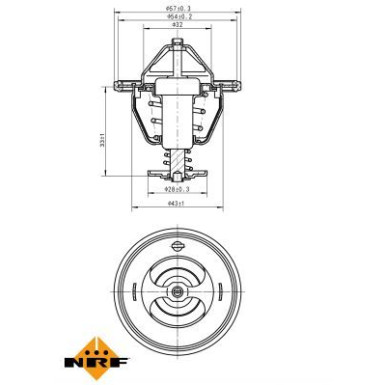 Thermostat, Kühlmittel EASY FIT 725111