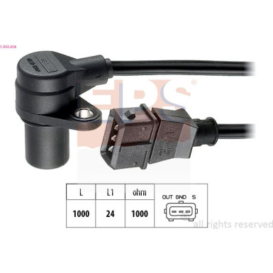 EPS Impulssensor 1.953.318 Made in Italy - OE Equivalent