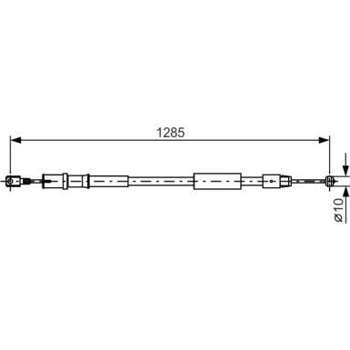 1 987 482 026 Seilzug, Feststellbremse 1 987 482 026 Seilzug, Feststellbremse
