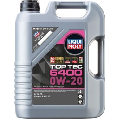 Liqui Moly Top Tec 6400 0W-20 5 l | 21585 | 5L Kanister Kunststoff