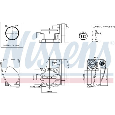NISSENS Drosselklappenstutzen 955098 FIRST FIT