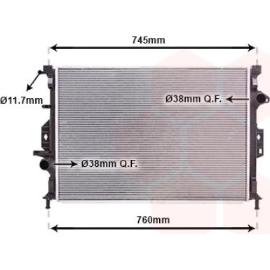 VAN WEZEL Kühler, Motorkühlung 18002424