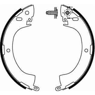 84 461 006 Bremsbacken | MITSUBISHI Pajero,L200,L300 81 | GS8185