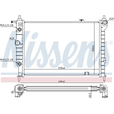 Wasserkühler PKW | OPEL Astra F | 63061