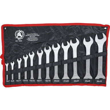 BGS Doppel-Maulschlüssel-Satz SW 6 x 7 - 30 x 32 mm 12-tlg BGS Do it yourself 1233