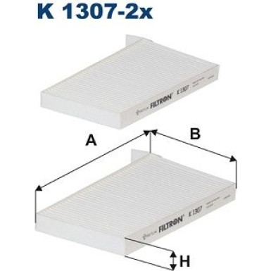 FILTRON Filter, Innenraumluft K 1307-2x