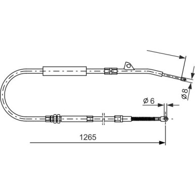 Handbremsseil li | BMW E38 94 | 1987477533 Handbremsseil li | BMW E38 94 | 1987477533