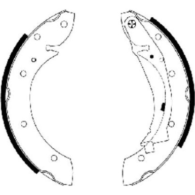 91053900 Bremsbackensatz 91053900 Bremsbackensatz