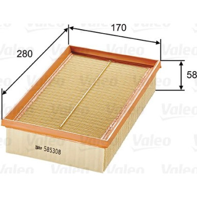 VALEO Luftfilter | 585308