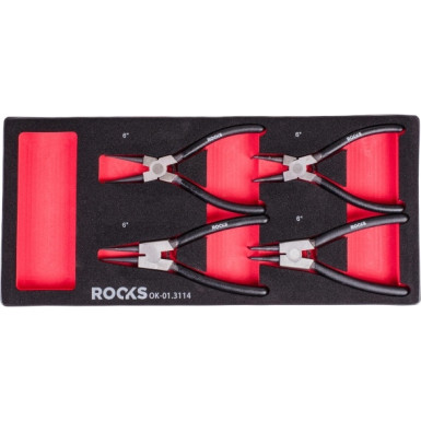 OK-01.3114 Satz Sicherungsringzangen, 4-Teilig