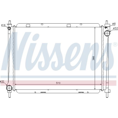 Wasserkühler PKW | NISSAN Micra (K12) 1,5 dCi | 68722