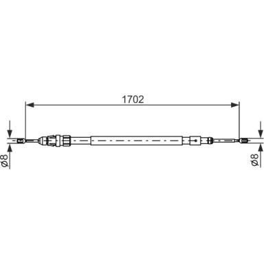 1 987 477 239 Seilzug, Feststellbremse 1 987 477 239 Seilzug, Feststellbremse