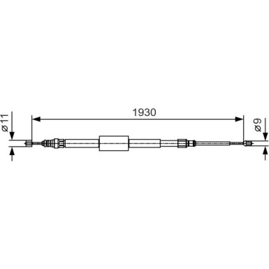 1 987 482 011 Seilzug, Feststellbremse