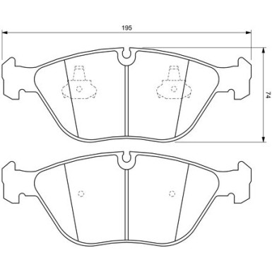 Bremsklötze | VW,MERCEDES,AUDI,BMW | 0 986 424 649