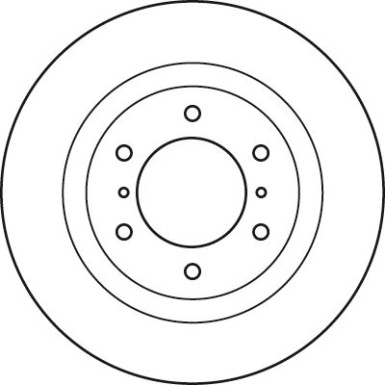 Bremsscheibe Mitsubishi P. Pajero 07 TRW SINGLE DF4943S