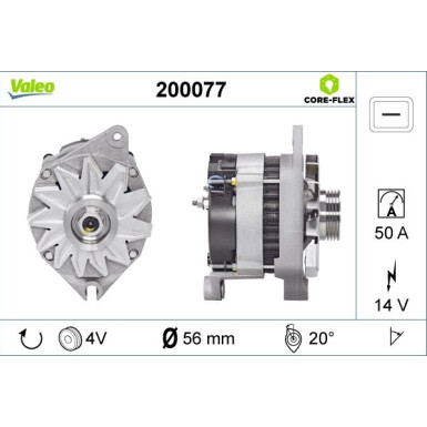VALEO Generator 200077 VALEO CORE-FLEX