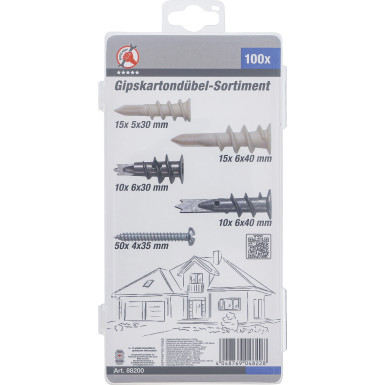 BGS Gipskartondübel-Sortiment 100-tlg BGS Do it yourself 88200