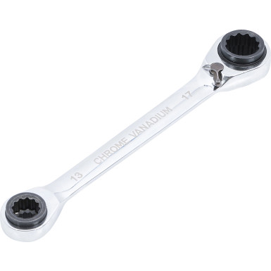 BGS Ratschen-Ringschlüssel 4-in-1 SW 10 x 13 - 17 x 19 mm BGS Do it yourself 30007